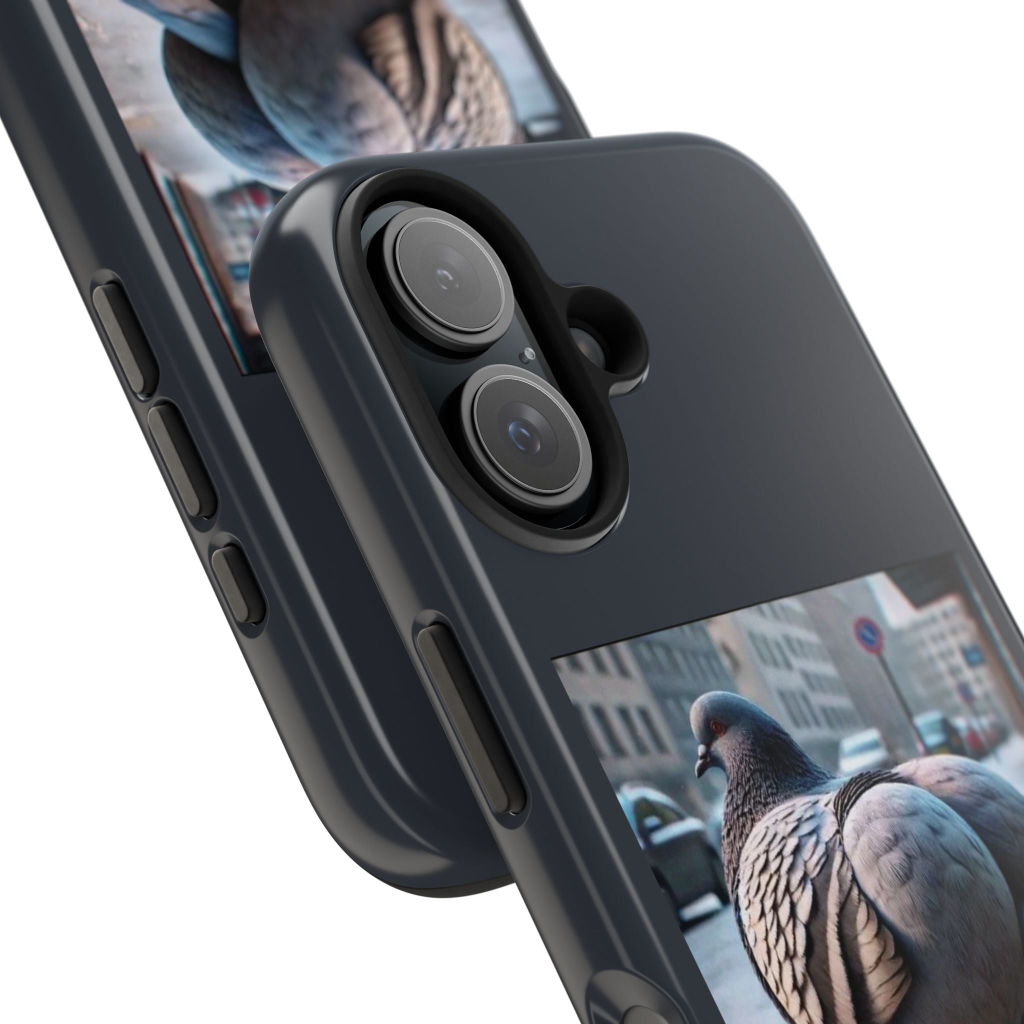 Bird With Fat Butt Phone Case - Black