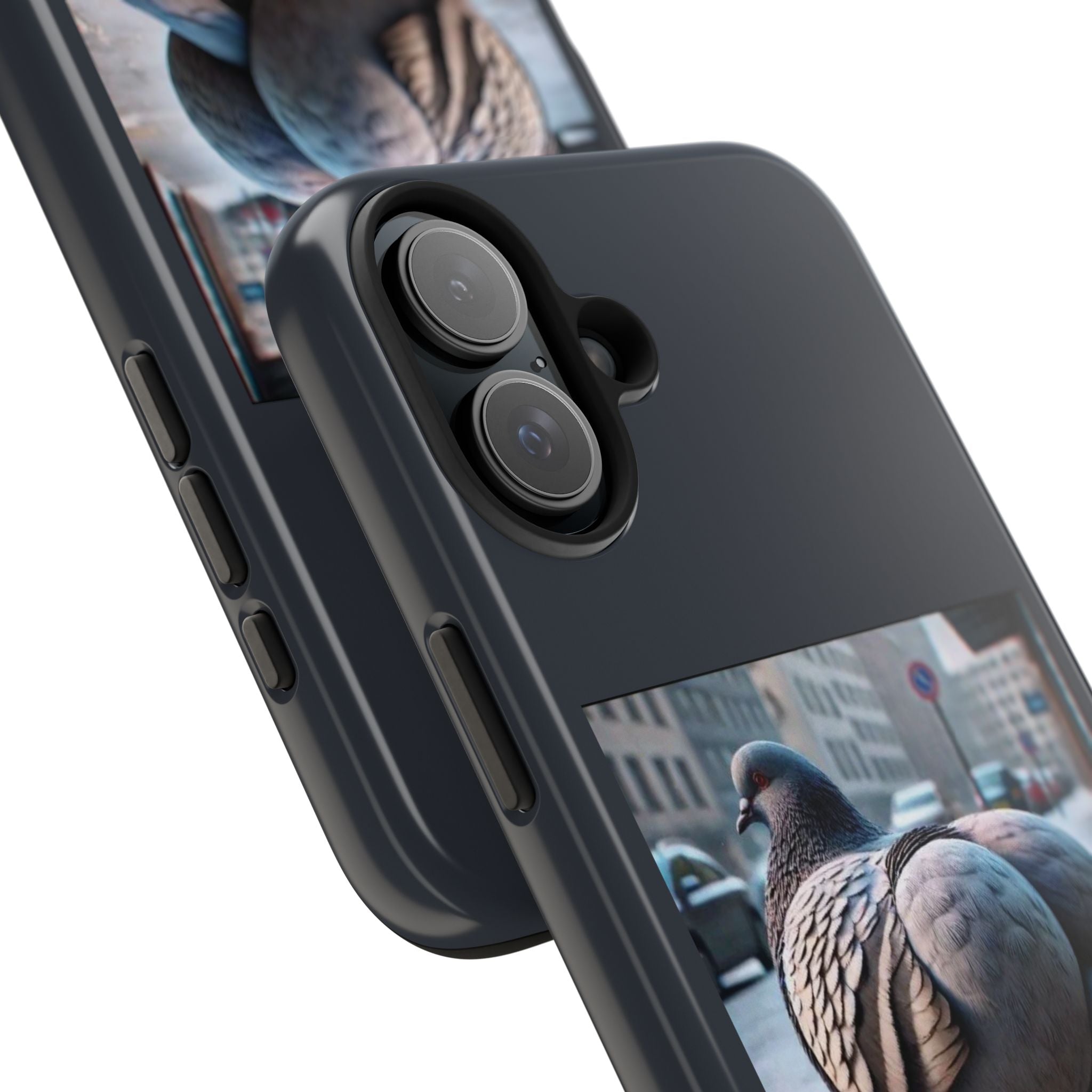 Bird With Fat Butt Phone Case - Black