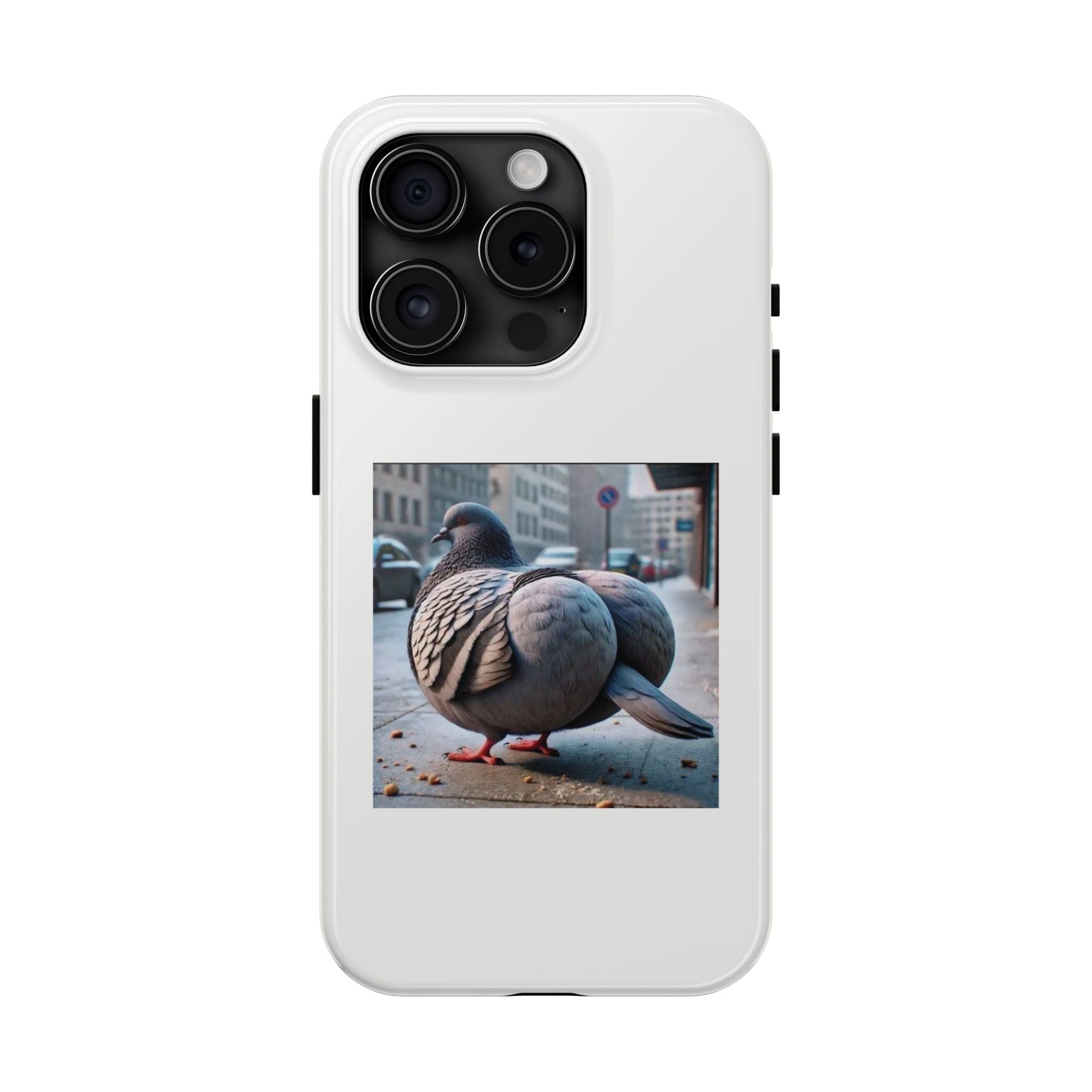 Bird With Fat Butt Phone Case - White