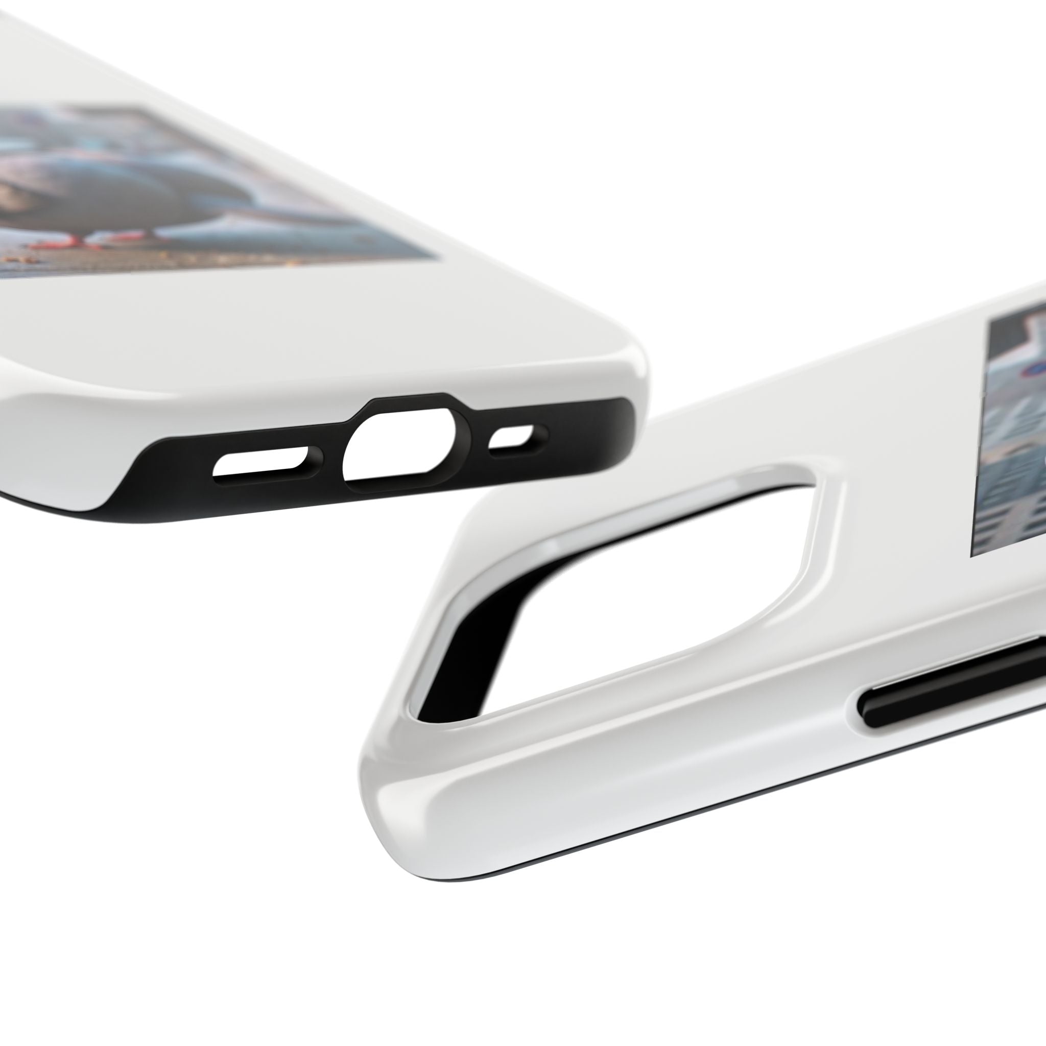 Bird With Fat Butt Phone Case - White