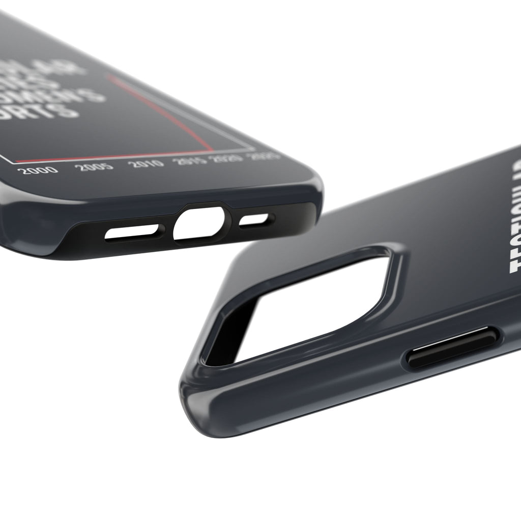 Testicular Injuries in Women's Sports Phone Case - Black
