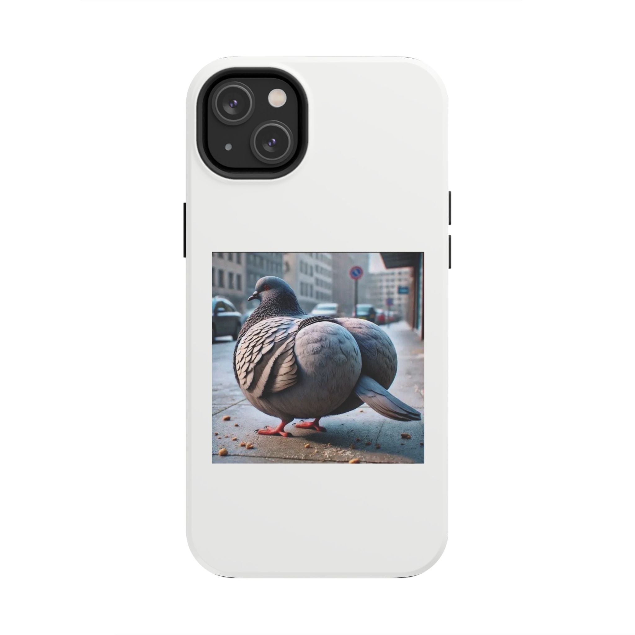 Bird With Fat Butt Phone Case - White