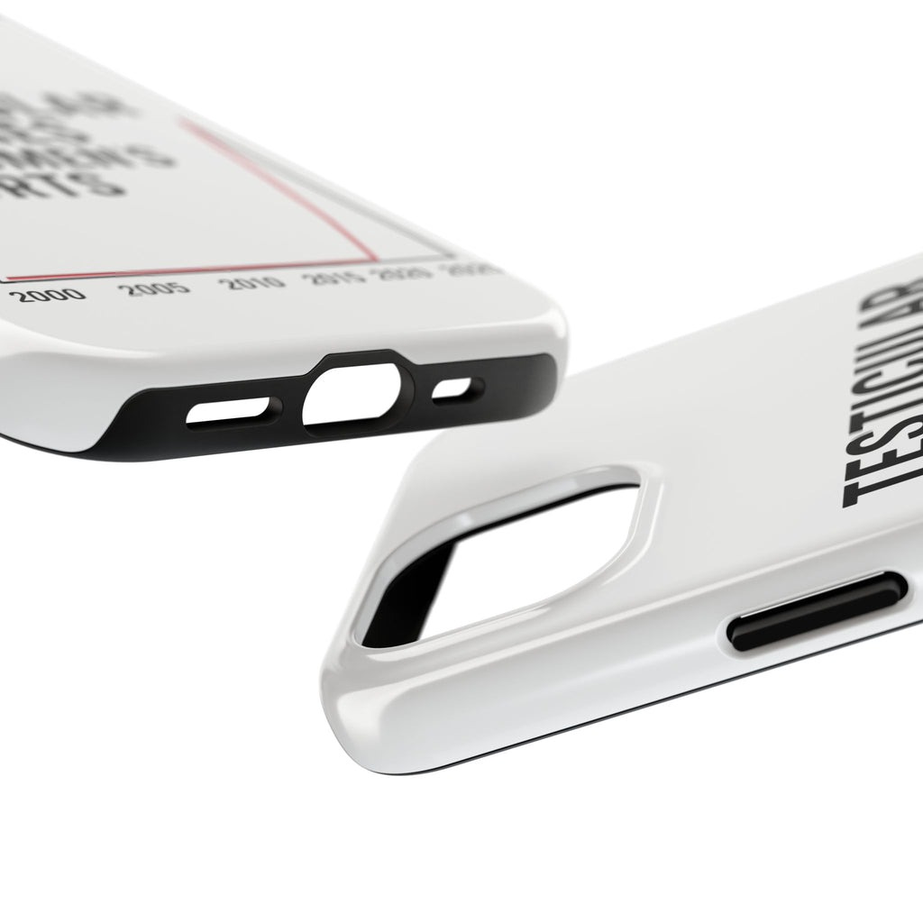 Testicular Injuries in Women's Sports Phone Case - White