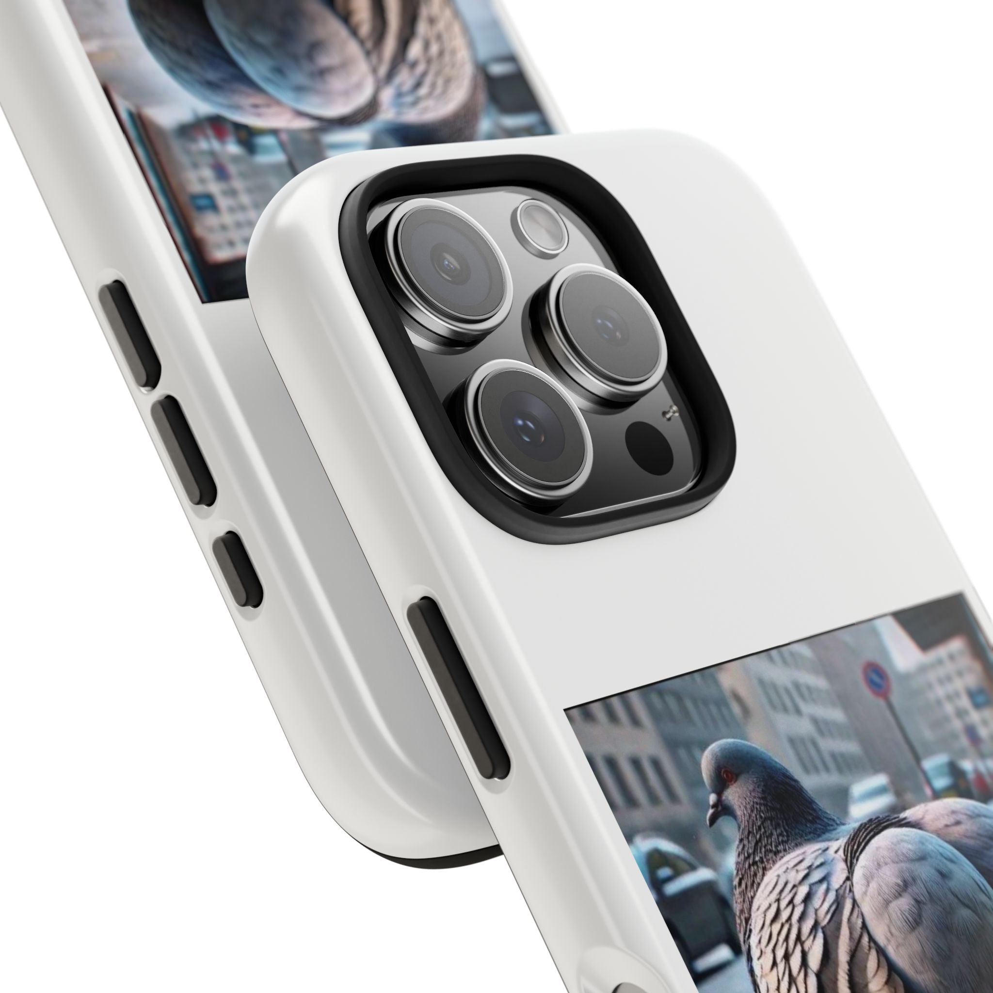 Bird With Fat Butt Phone Case - White