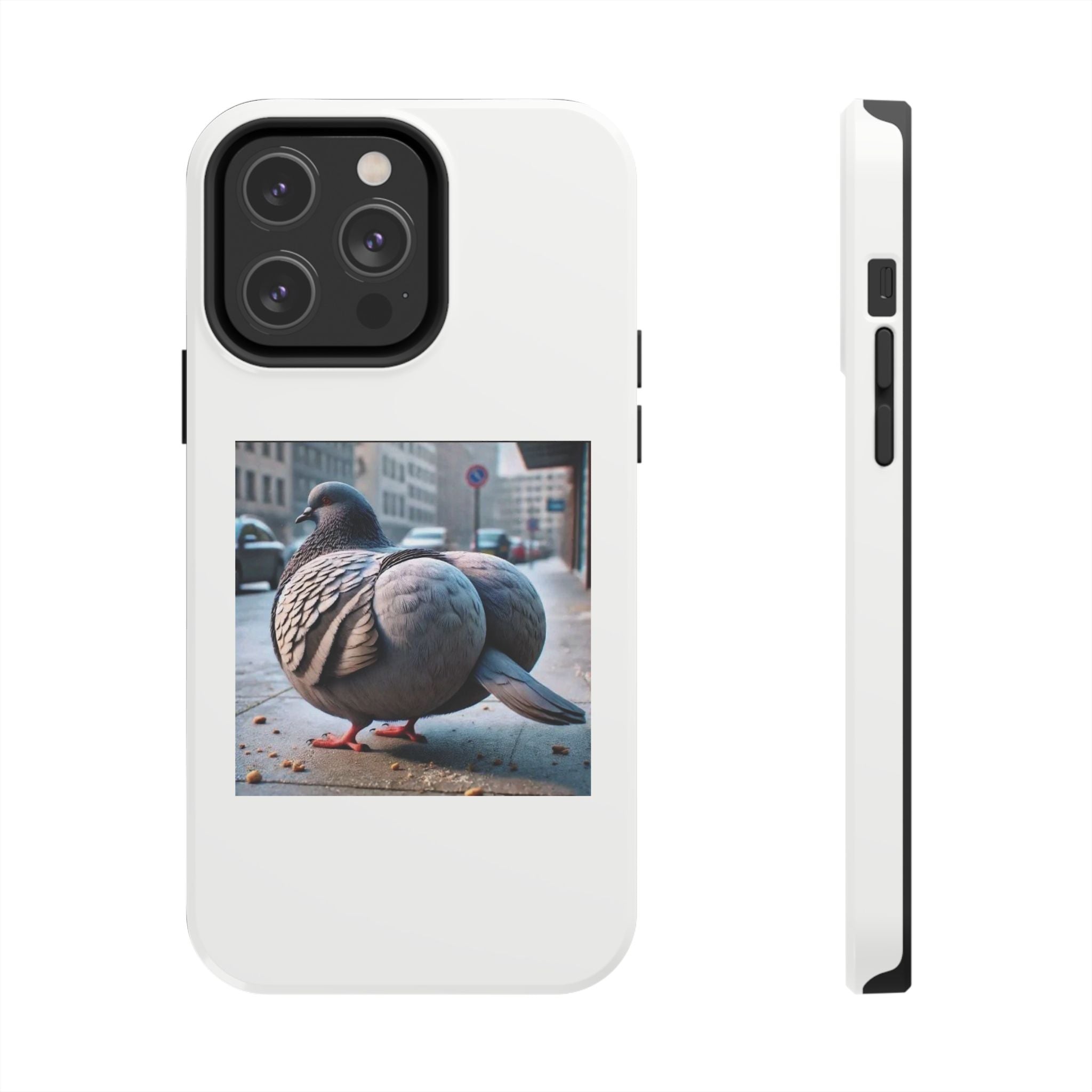 Bird With Fat Butt Phone Case - White