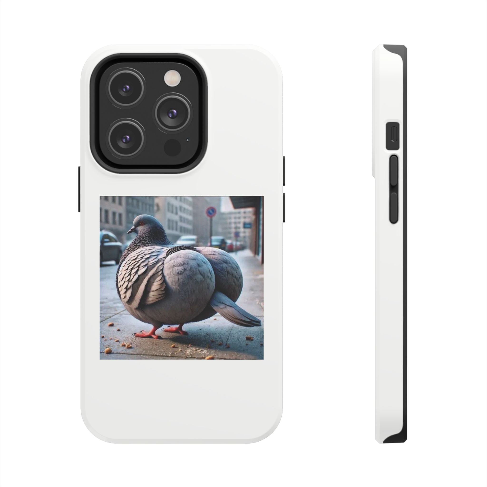 Bird With Fat Butt Phone Case - White