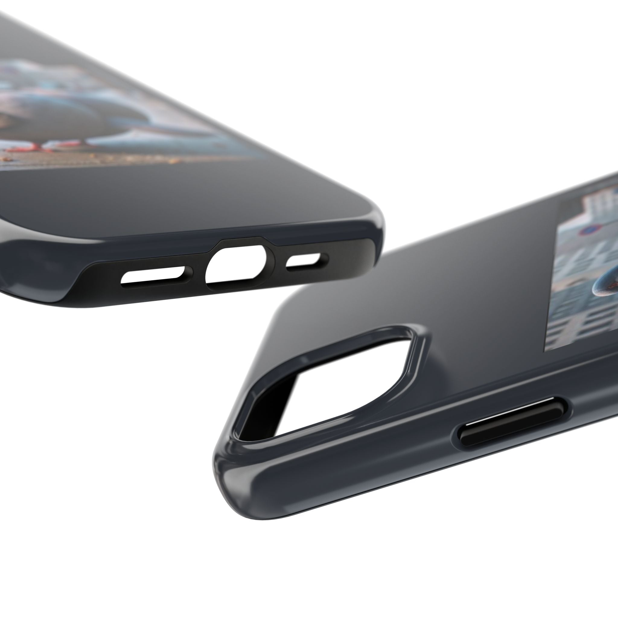 Bird With Fat Butt Phone Case - Black