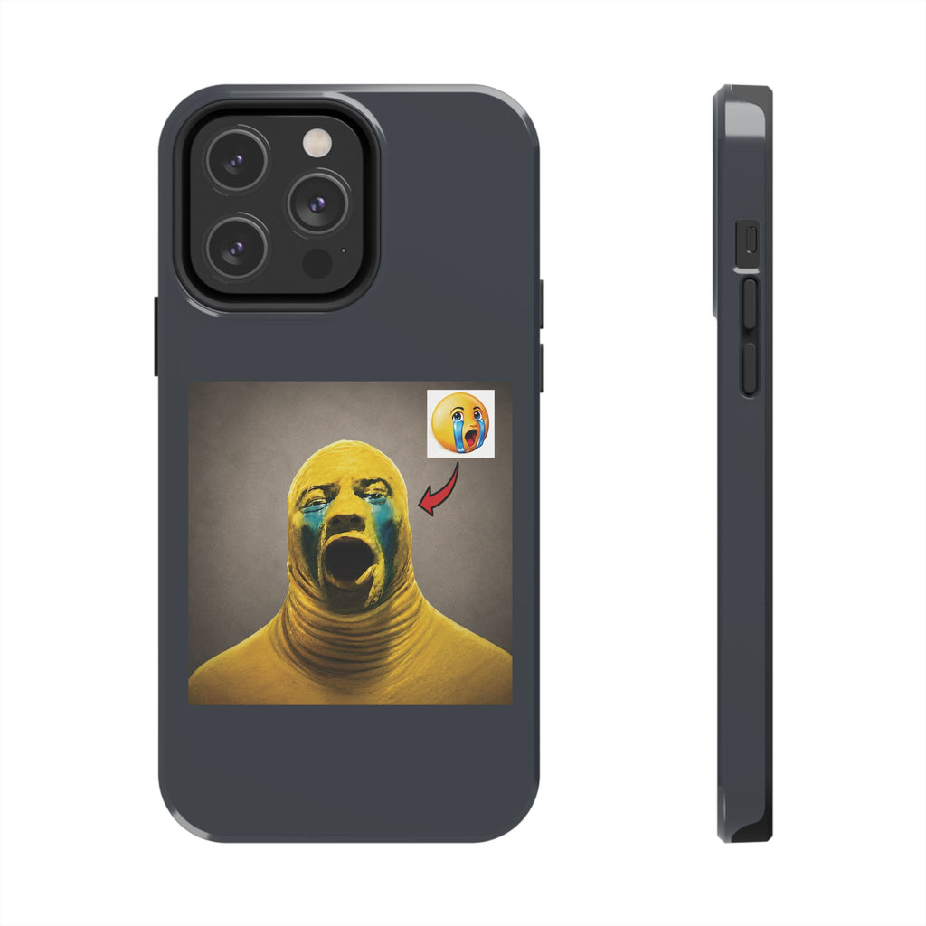 Sad Emoji Costume Phone Case - Black