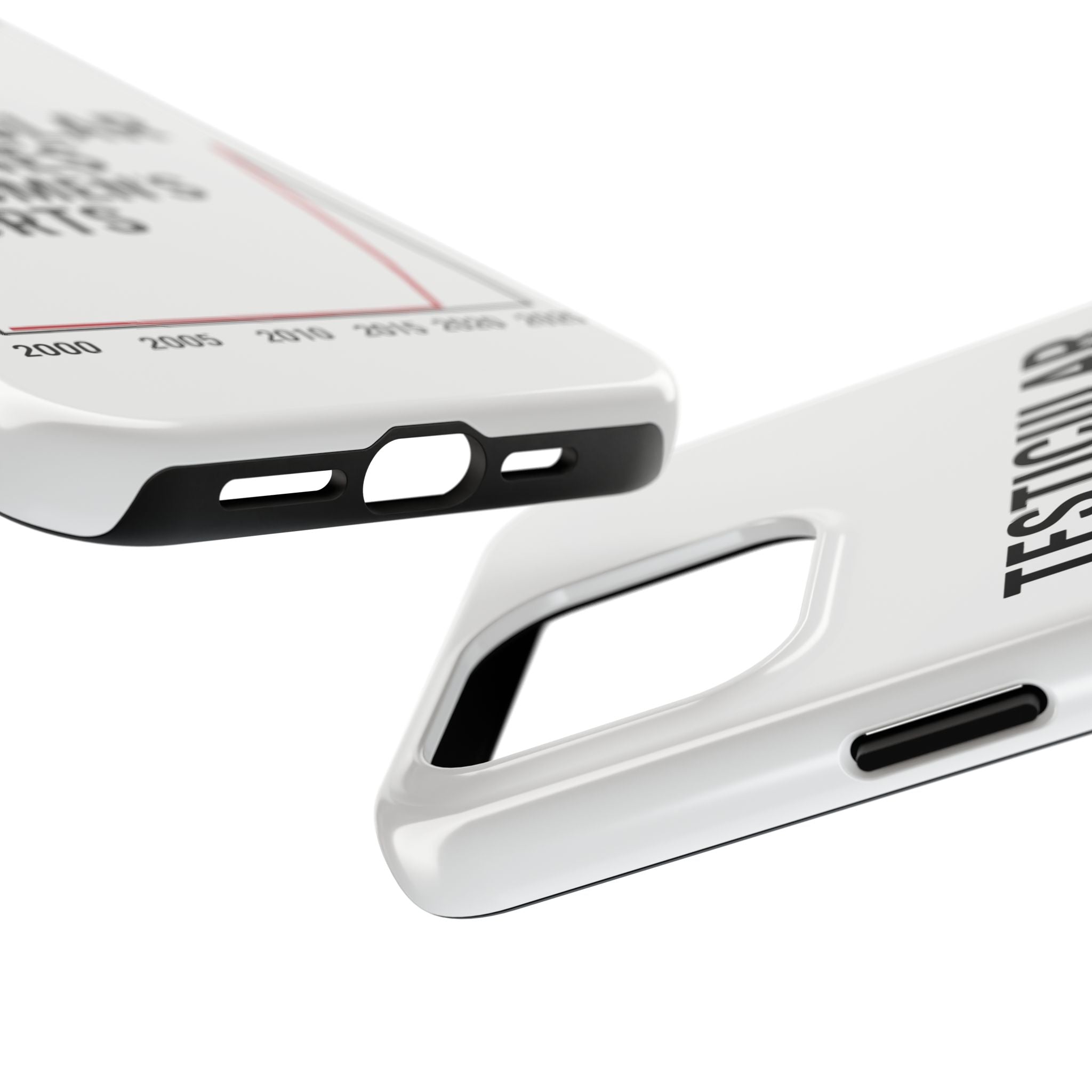 Testicular Injuries in Women's Sports Phone Case - White