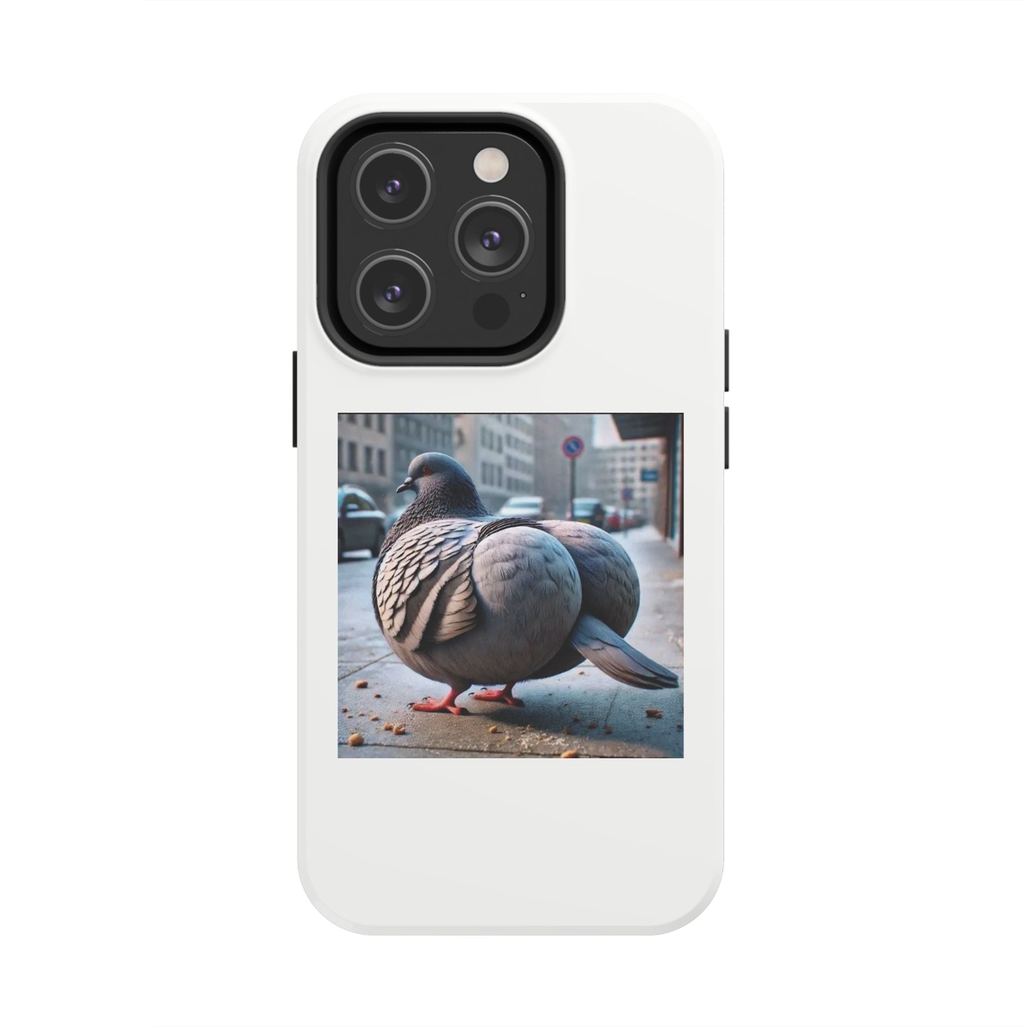 Bird With Fat Butt Phone Case - White