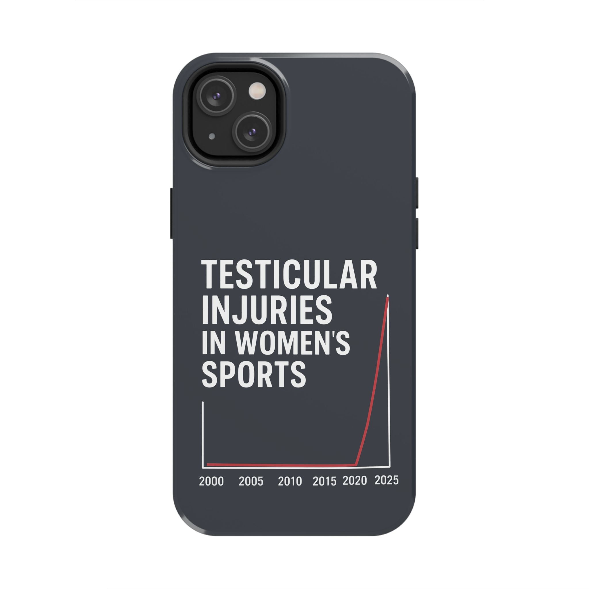 Testicular Injuries in Women's Sports Phone Case - Black