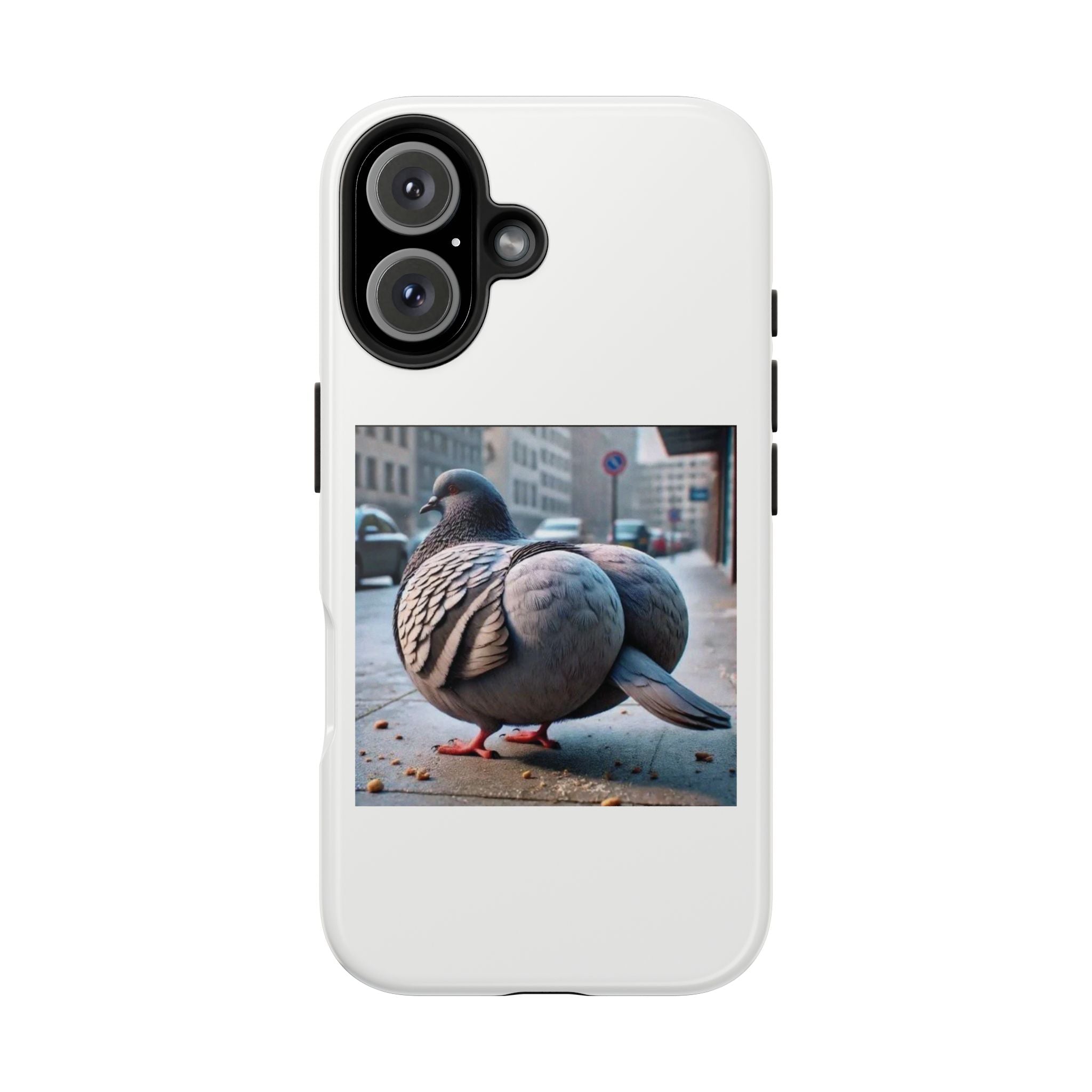 Bird With Fat Butt Phone Case - White