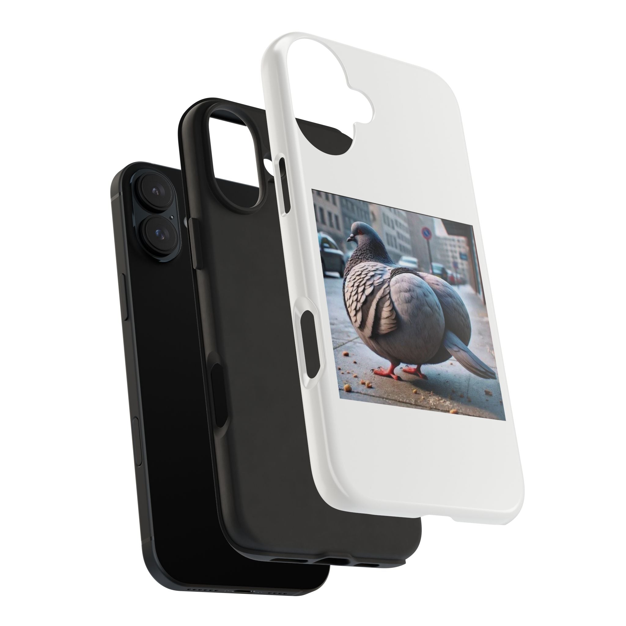 Bird With Fat Butt Phone Case - White