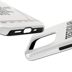 Testicular Injuries in Women's Sports Phone Case - White