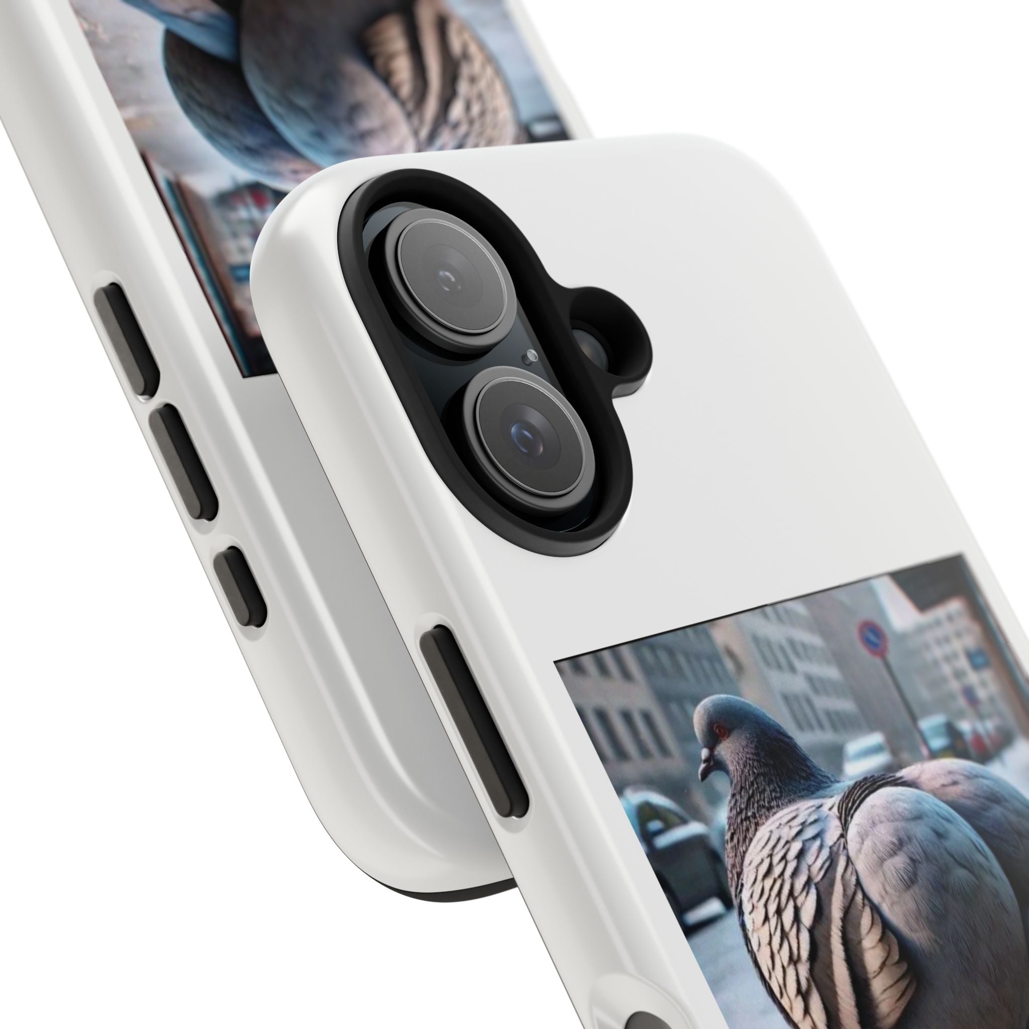 Bird With Fat Butt Phone Case - White
