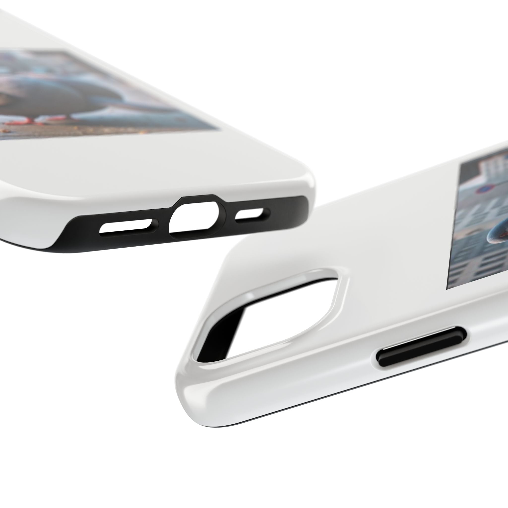 Bird With Fat Butt Phone Case - White