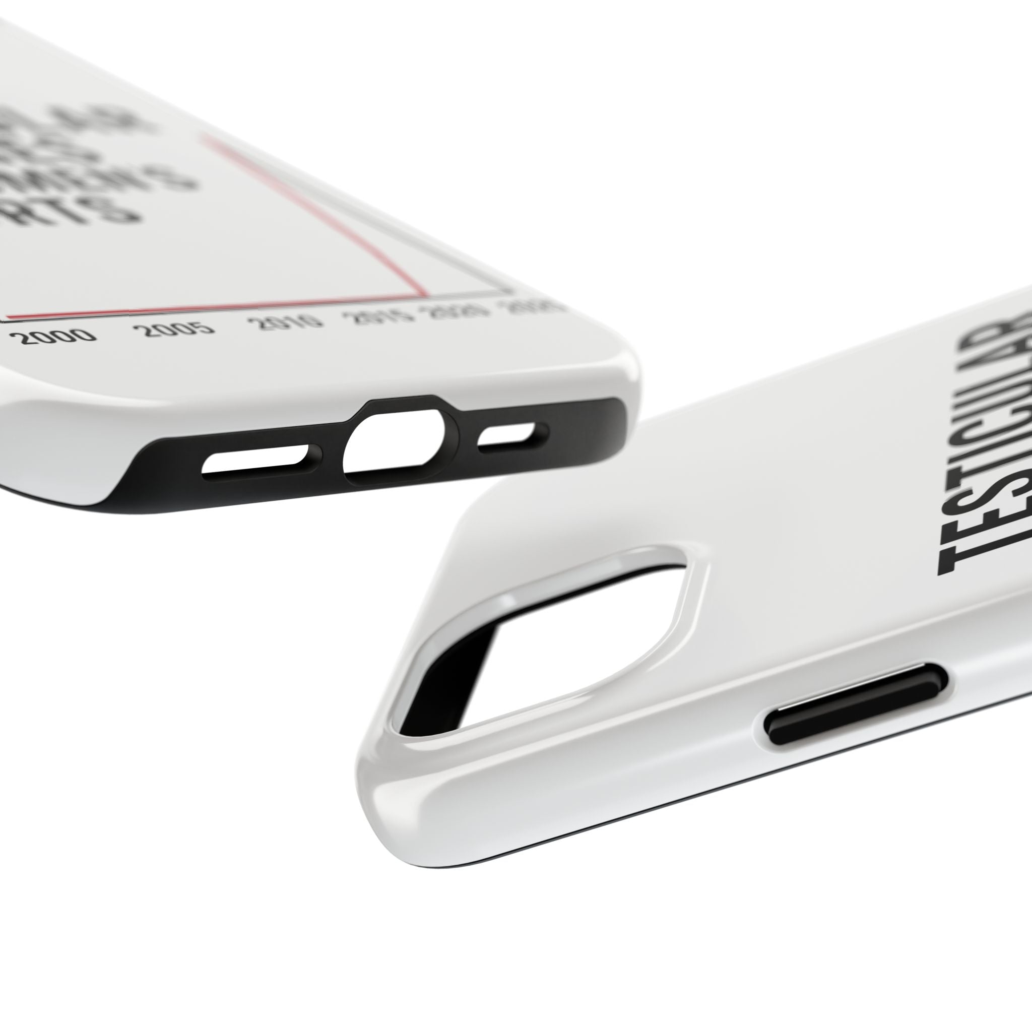 Testicular Injuries in Women's Sports Phone Case - White