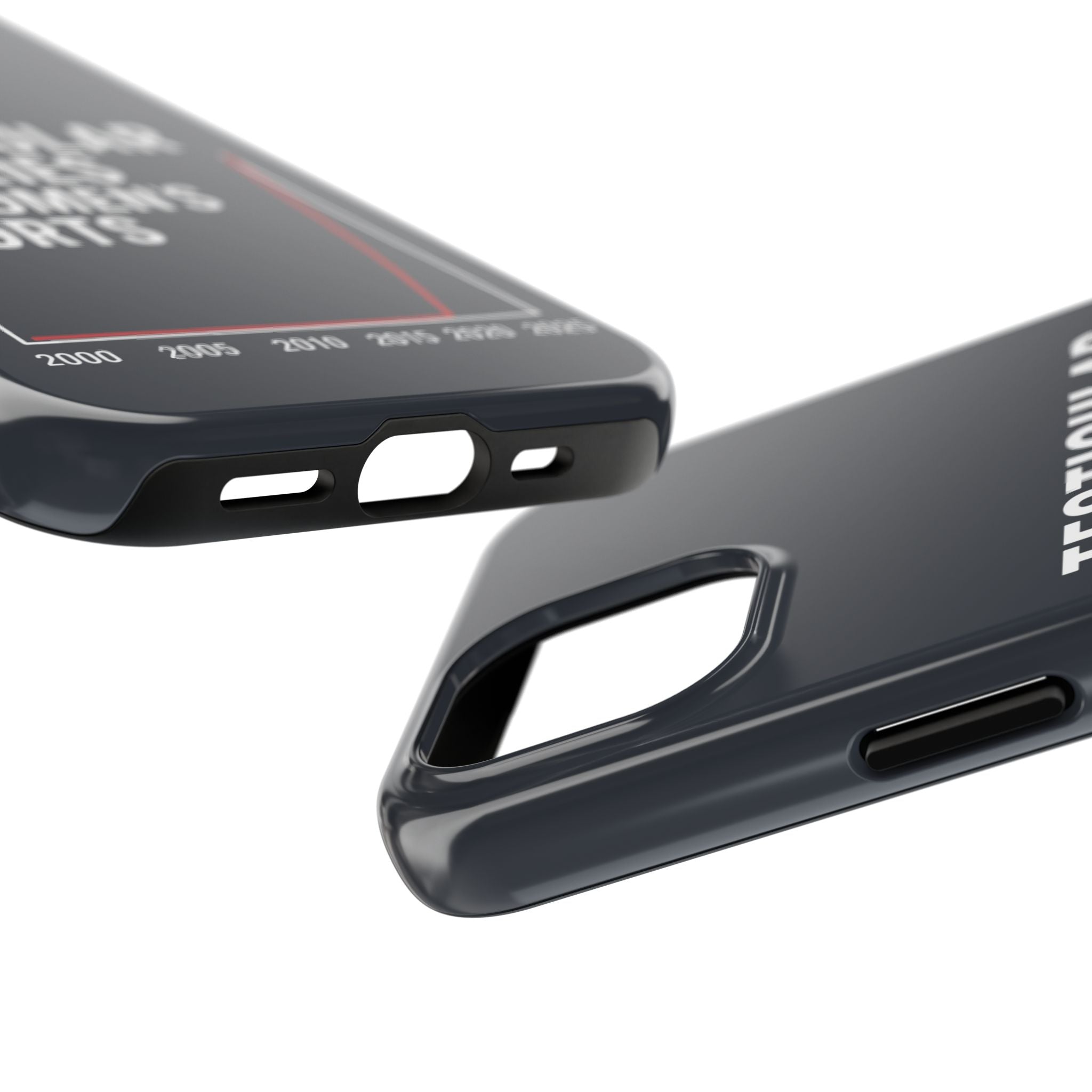 Testicular Injuries in Women's Sports Phone Case - Black