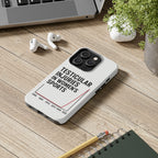 Testicular Injuries in Women's Sports Phone Case - White