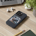 Bird With Fat Butt Phone Case - Black