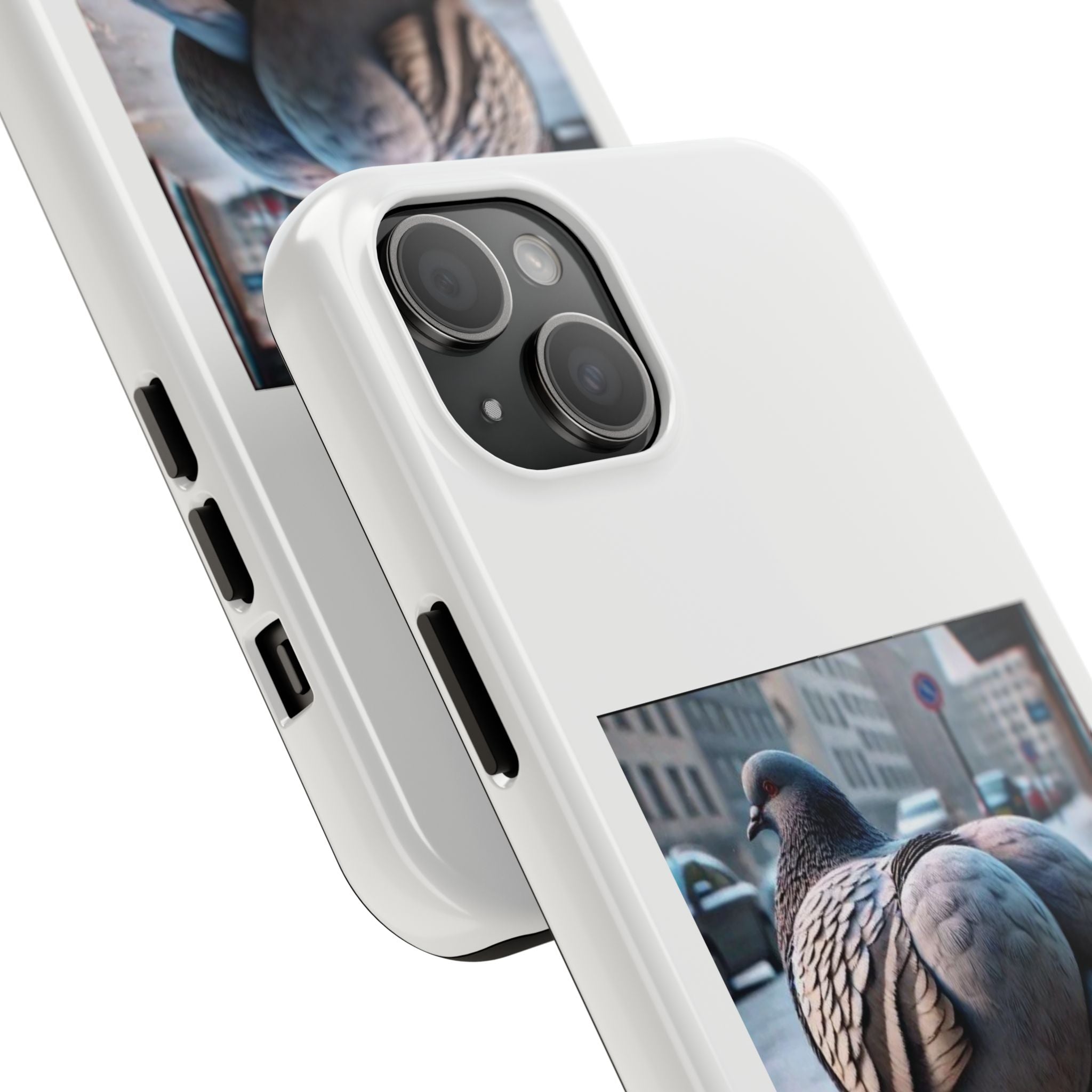 Bird With Fat Butt Phone Case - White