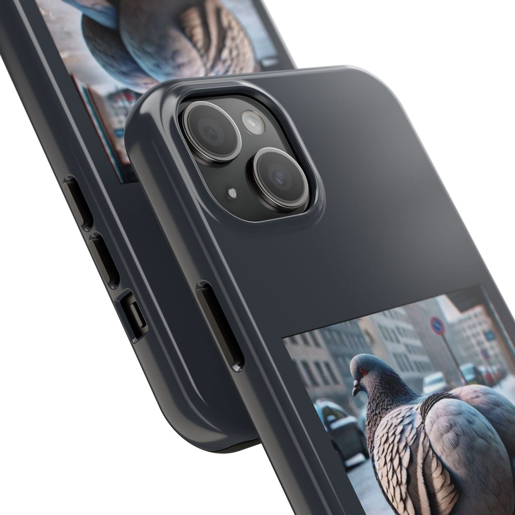 Bird With Fat Butt Phone Case - Black