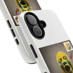 Sad Emoji Costume Phone Case - White