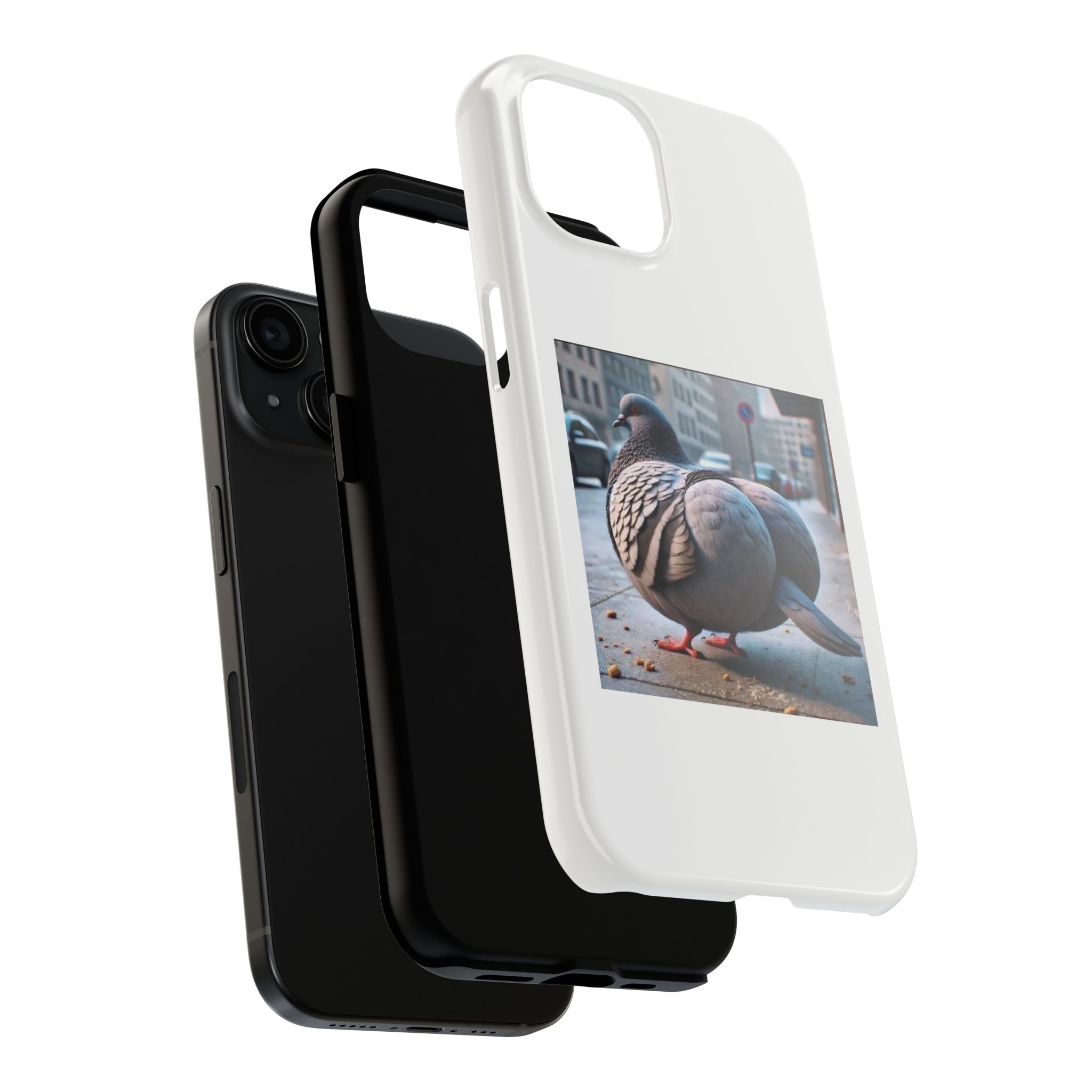 Bird With Fat Butt Phone Case - White