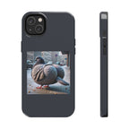 Bird With Fat Butt Phone Case - Black