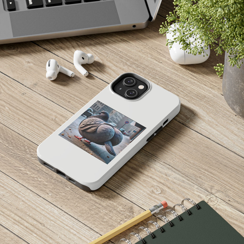Bird With Fat Butt Phone Case - White