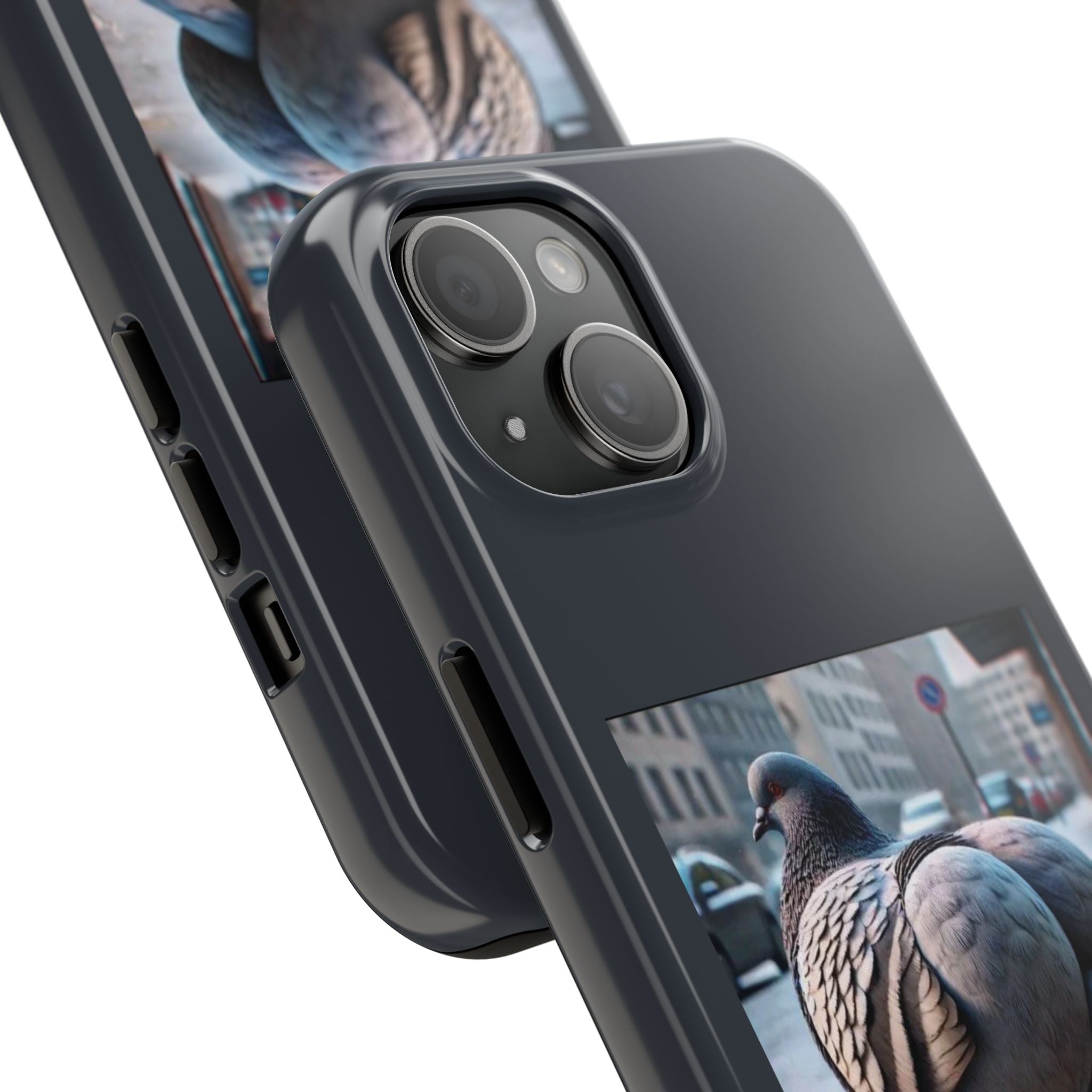 Bird With Fat Butt Phone Case - Black