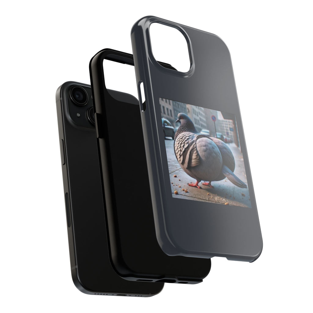 Bird With Fat Butt Phone Case - Black