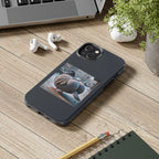 Bird With Fat Butt Phone Case - Black