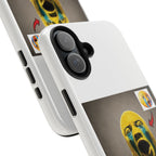 Sad Emoji Costume Phone Case - White