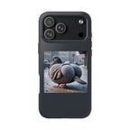 Bird With Fat Butt Phone Case - Black