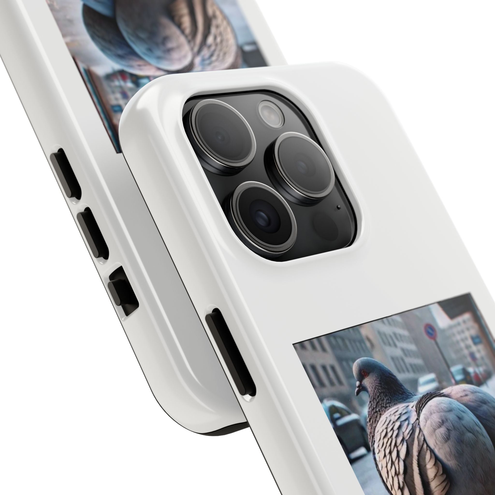 Bird With Fat Butt Phone Case - White