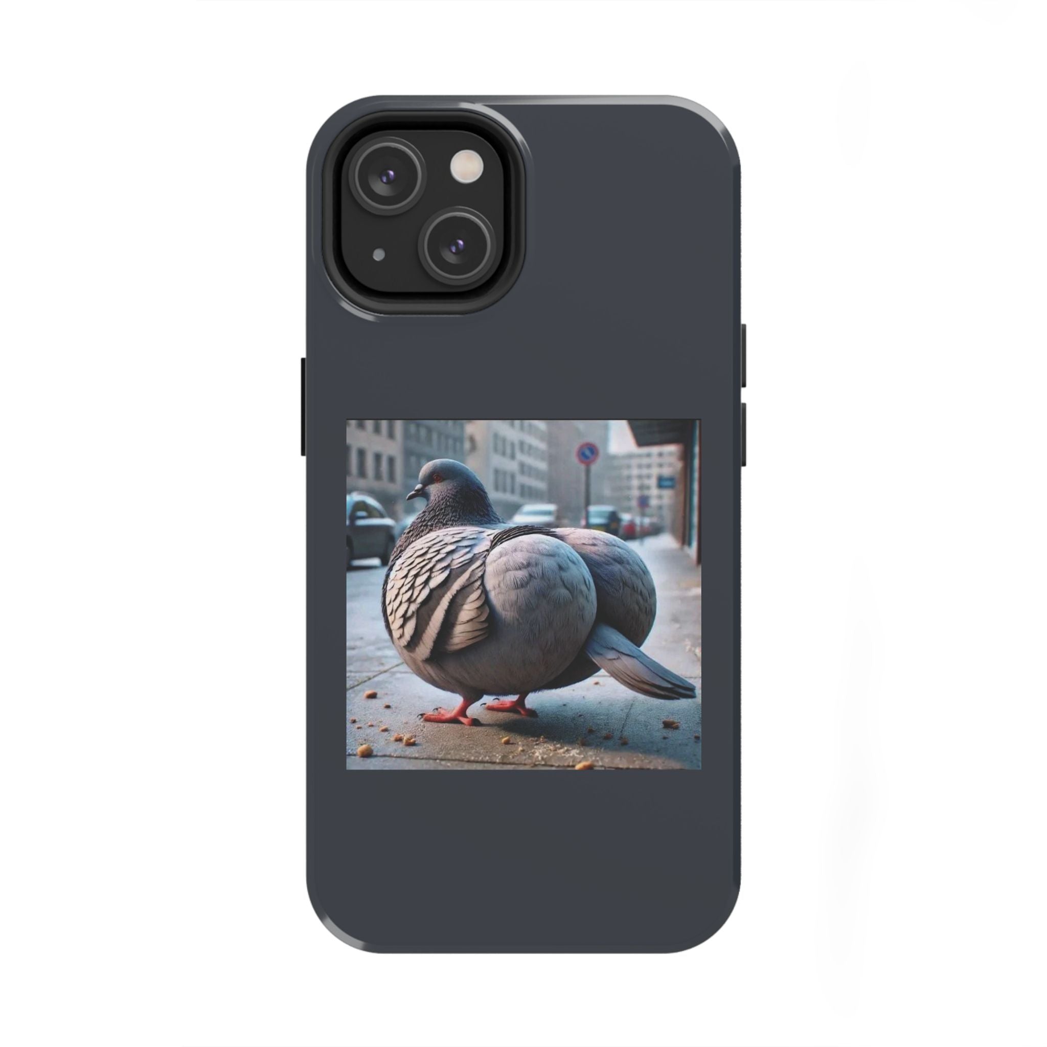 Bird With Fat Butt Phone Case - Black