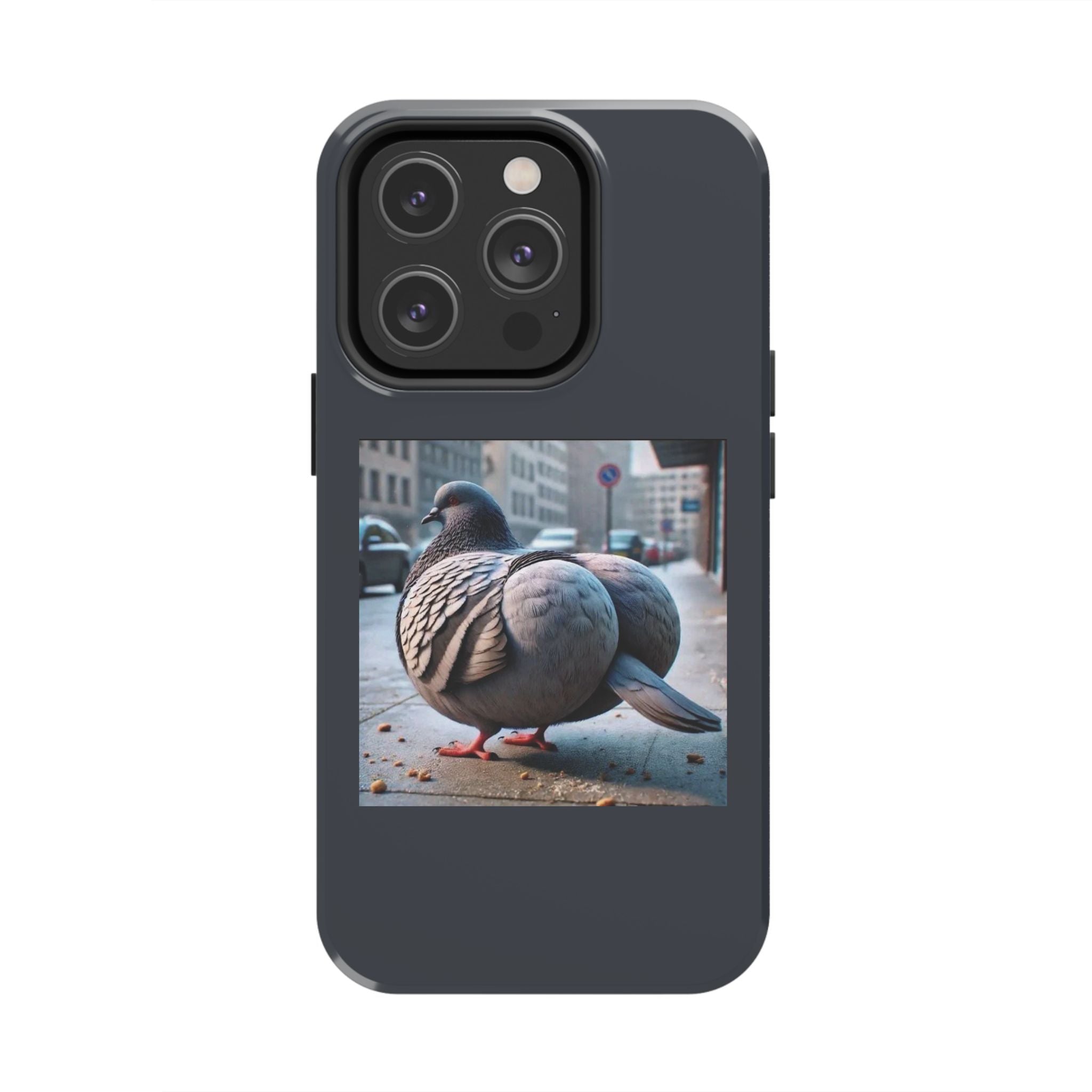 Bird With Fat Butt Phone Case - Black
