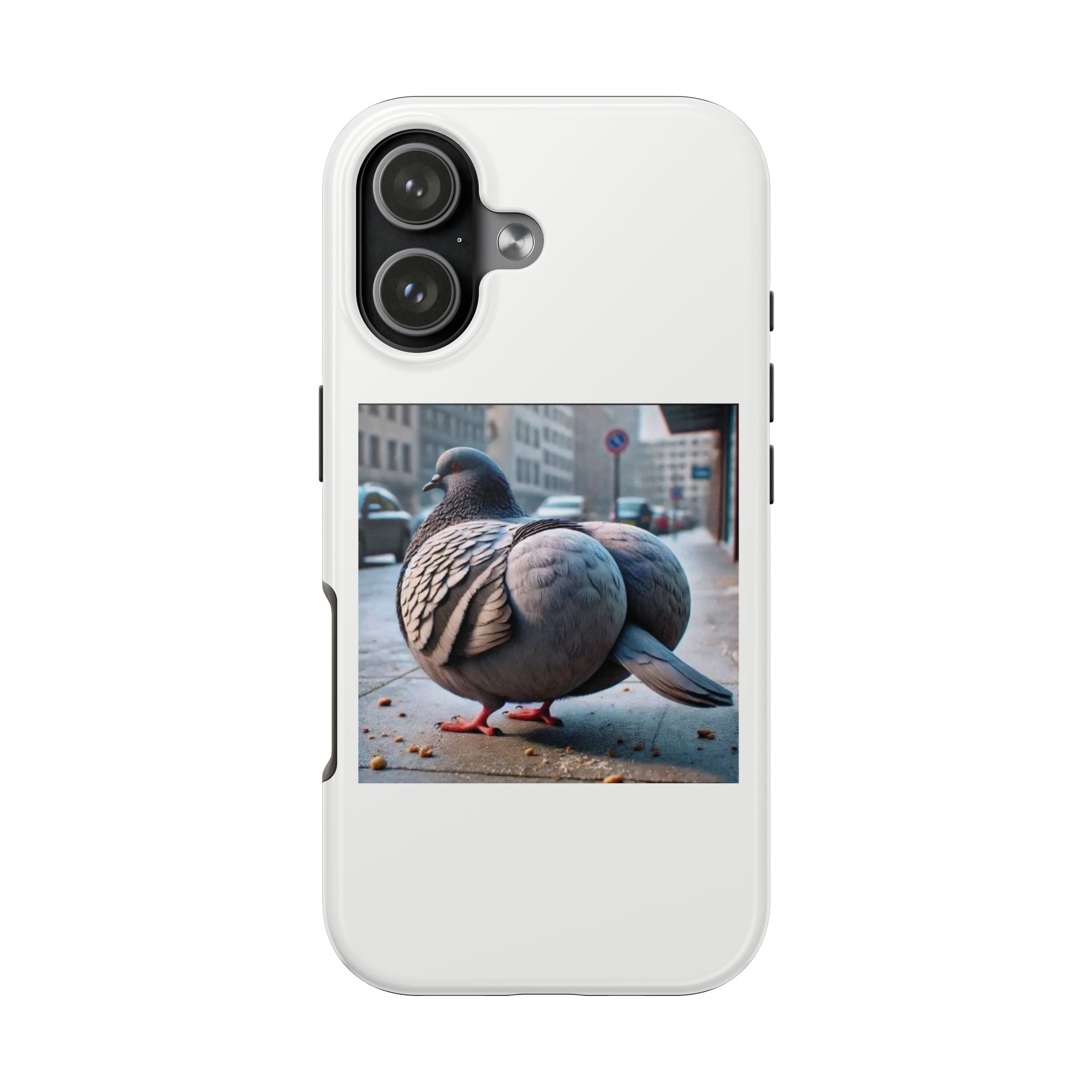 Bird With Fat Butt Phone Case - White