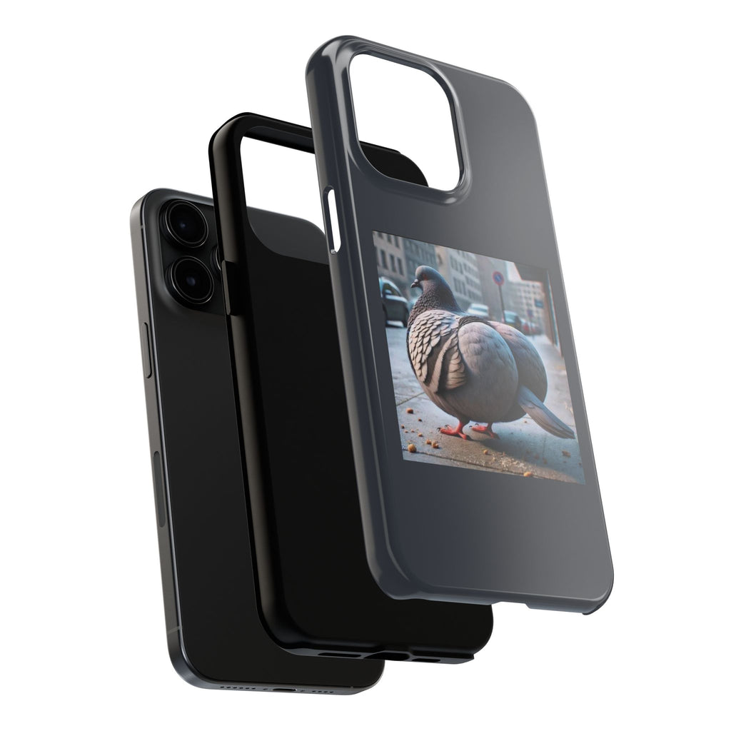 Bird With Fat Butt Phone Case - Black