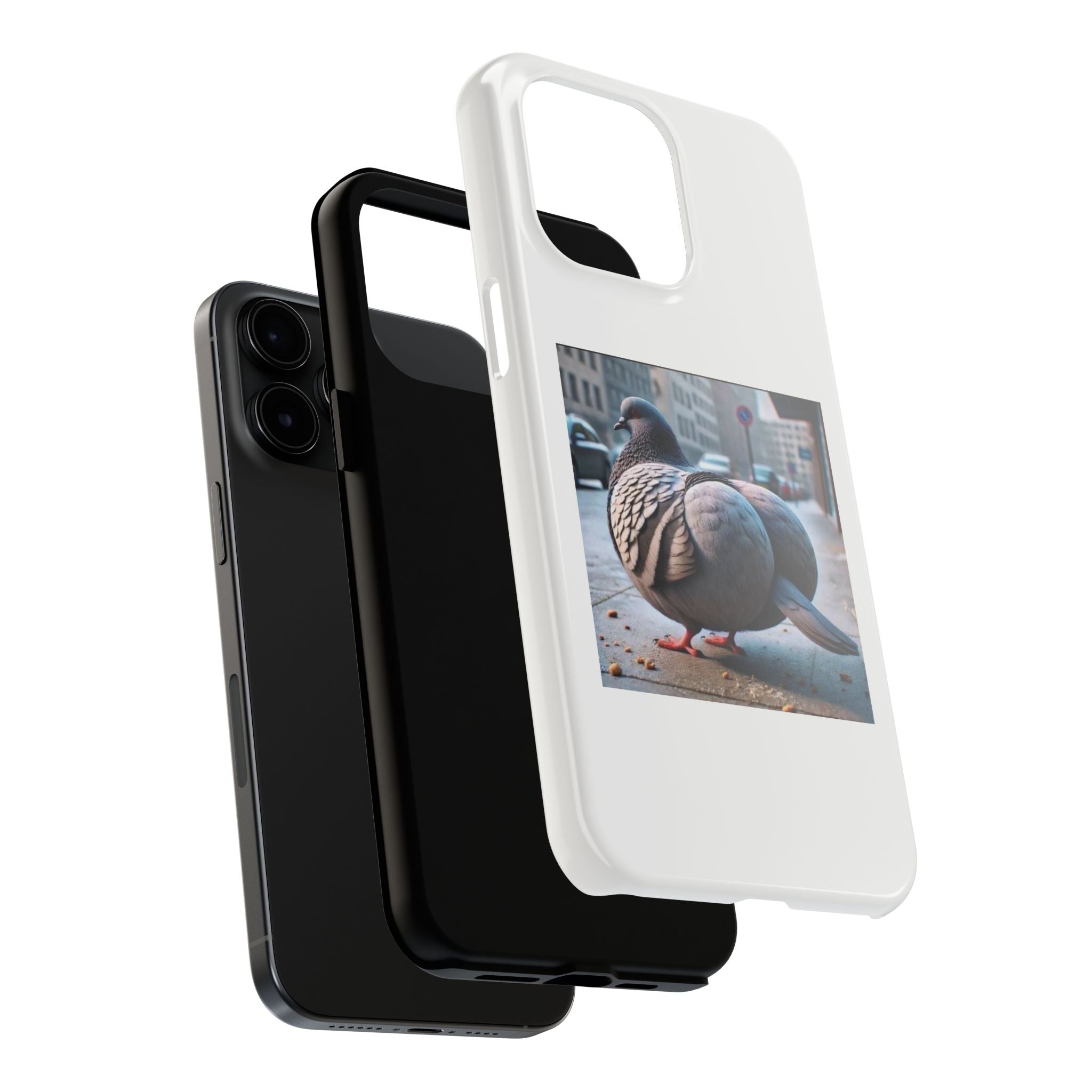 Bird With Fat Butt Phone Case - White