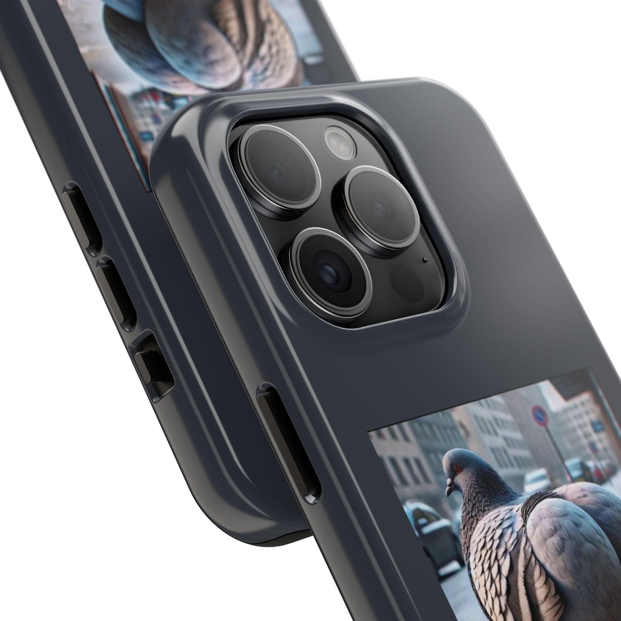 Bird With Fat Butt Phone Case - Black