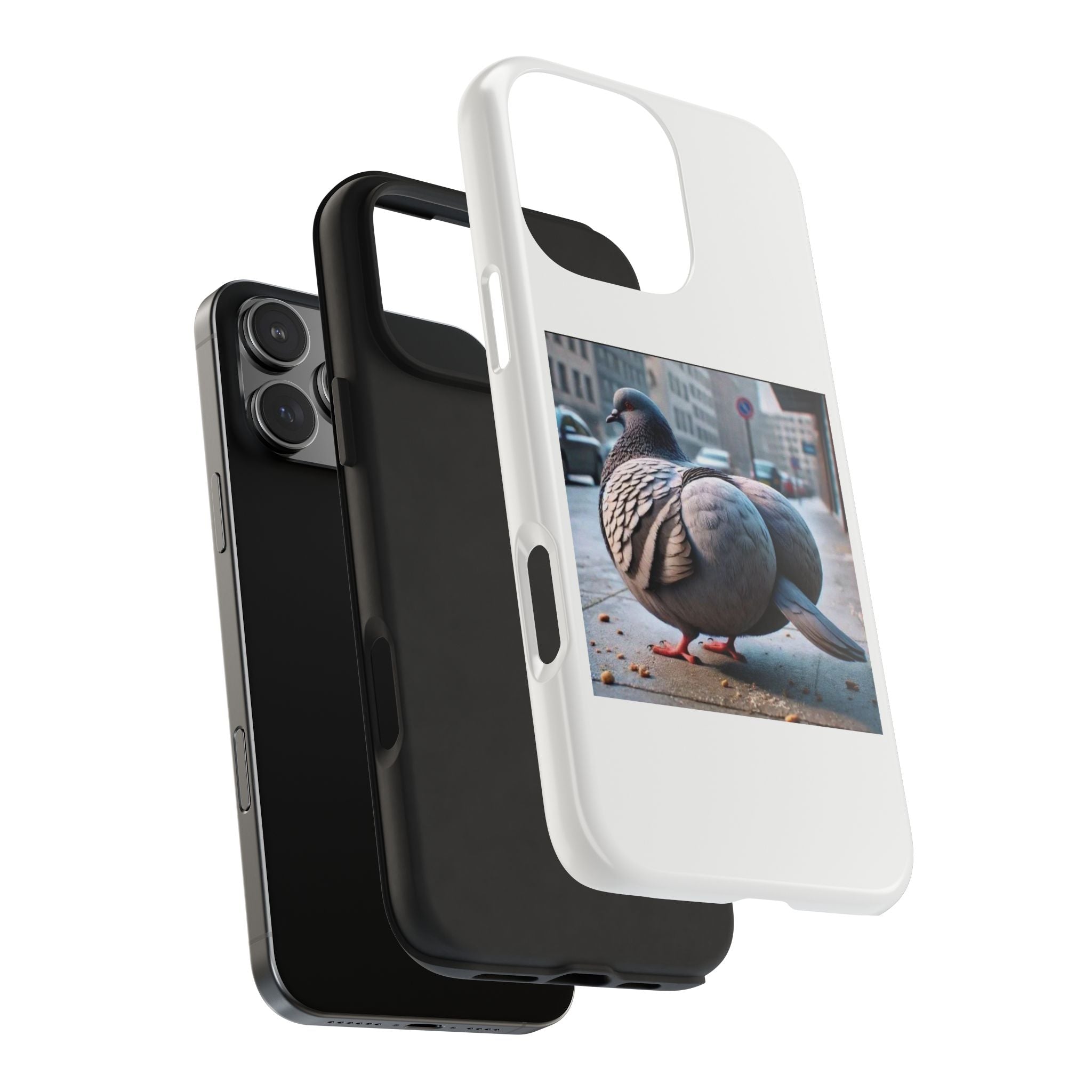 Bird With Fat Butt Phone Case - White