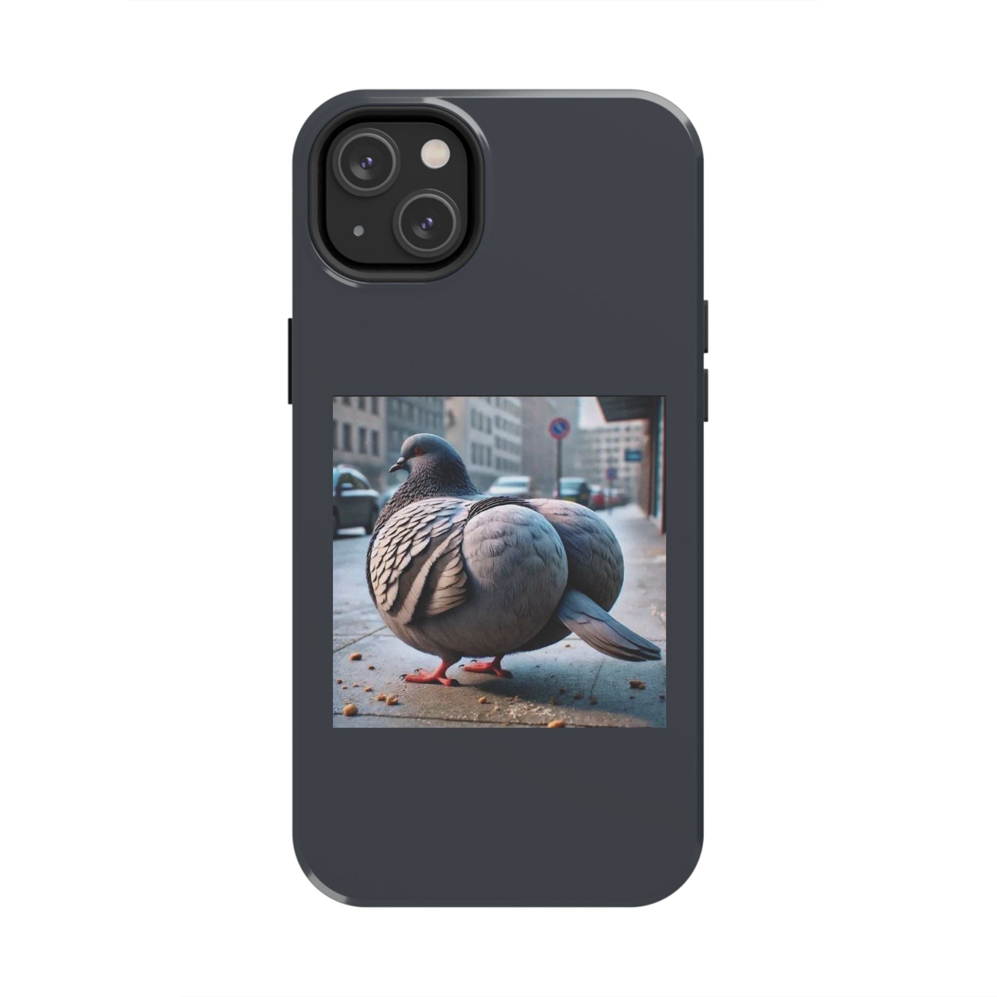 Bird With Fat Butt Phone Case - Black