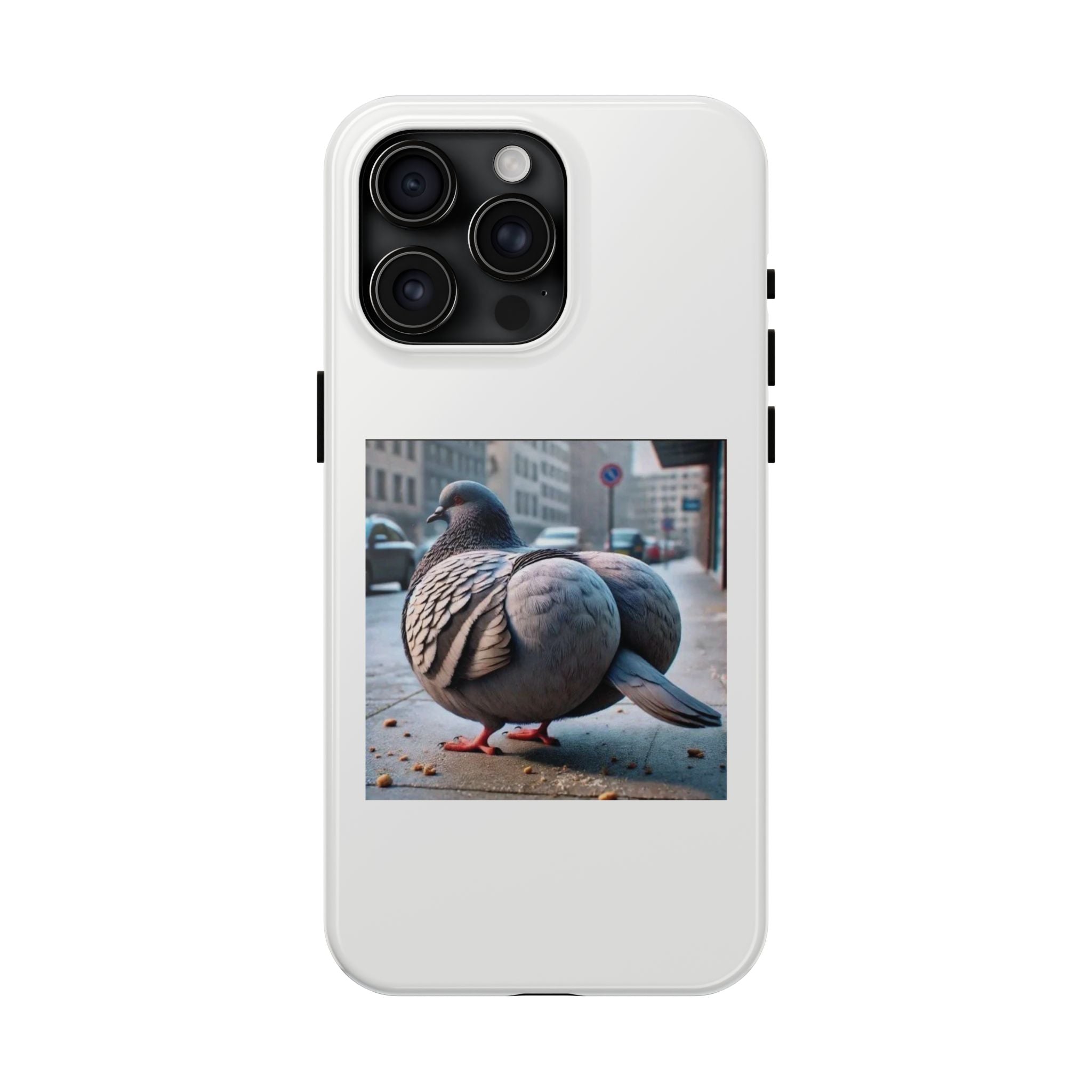 Bird With Fat Butt Phone Case - White