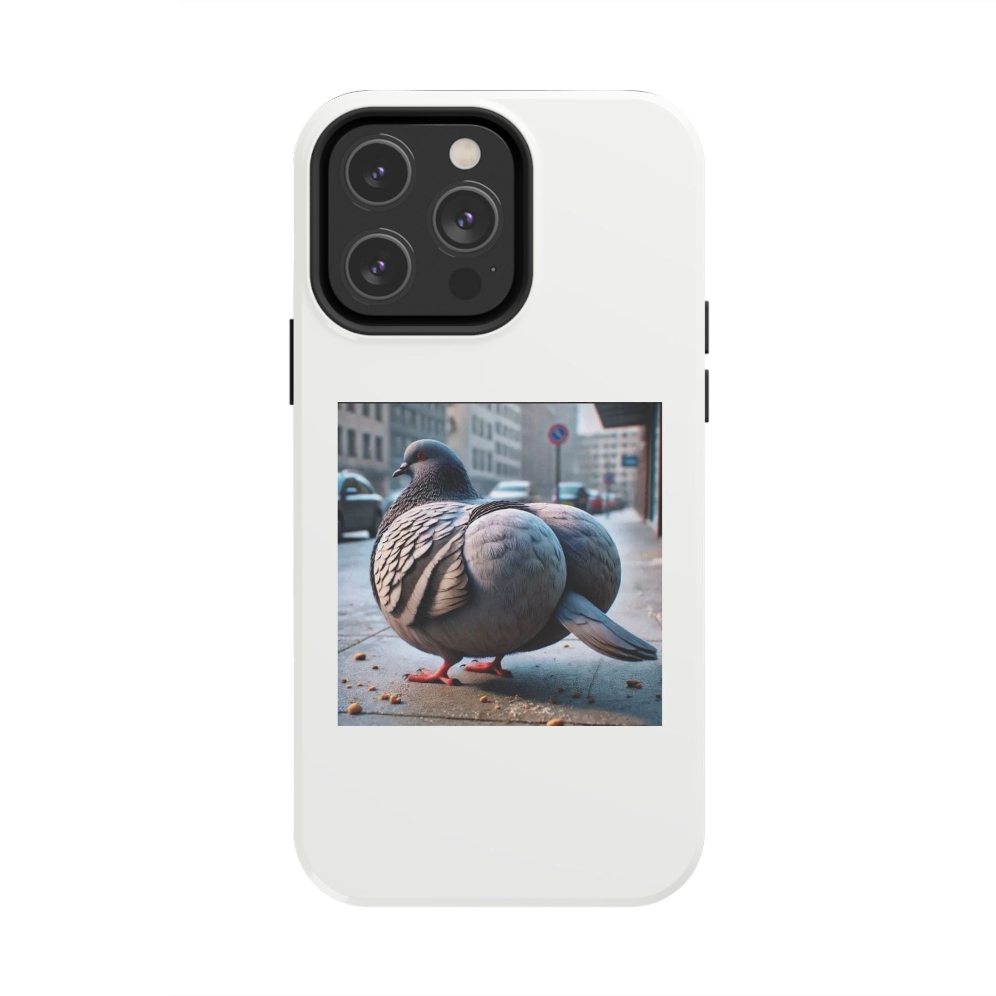 Bird With Fat Butt Phone Case - White