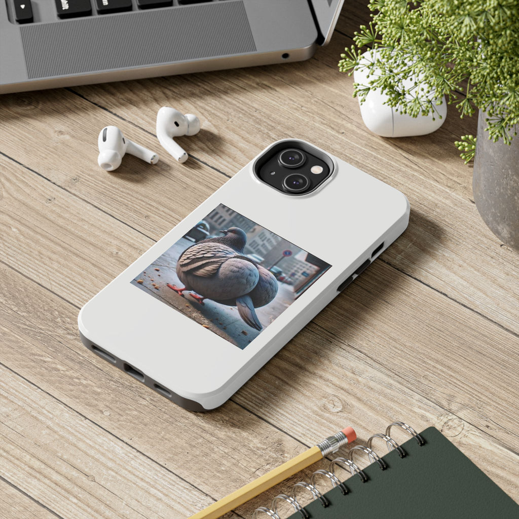 Bird With Fat Butt Phone Case - White