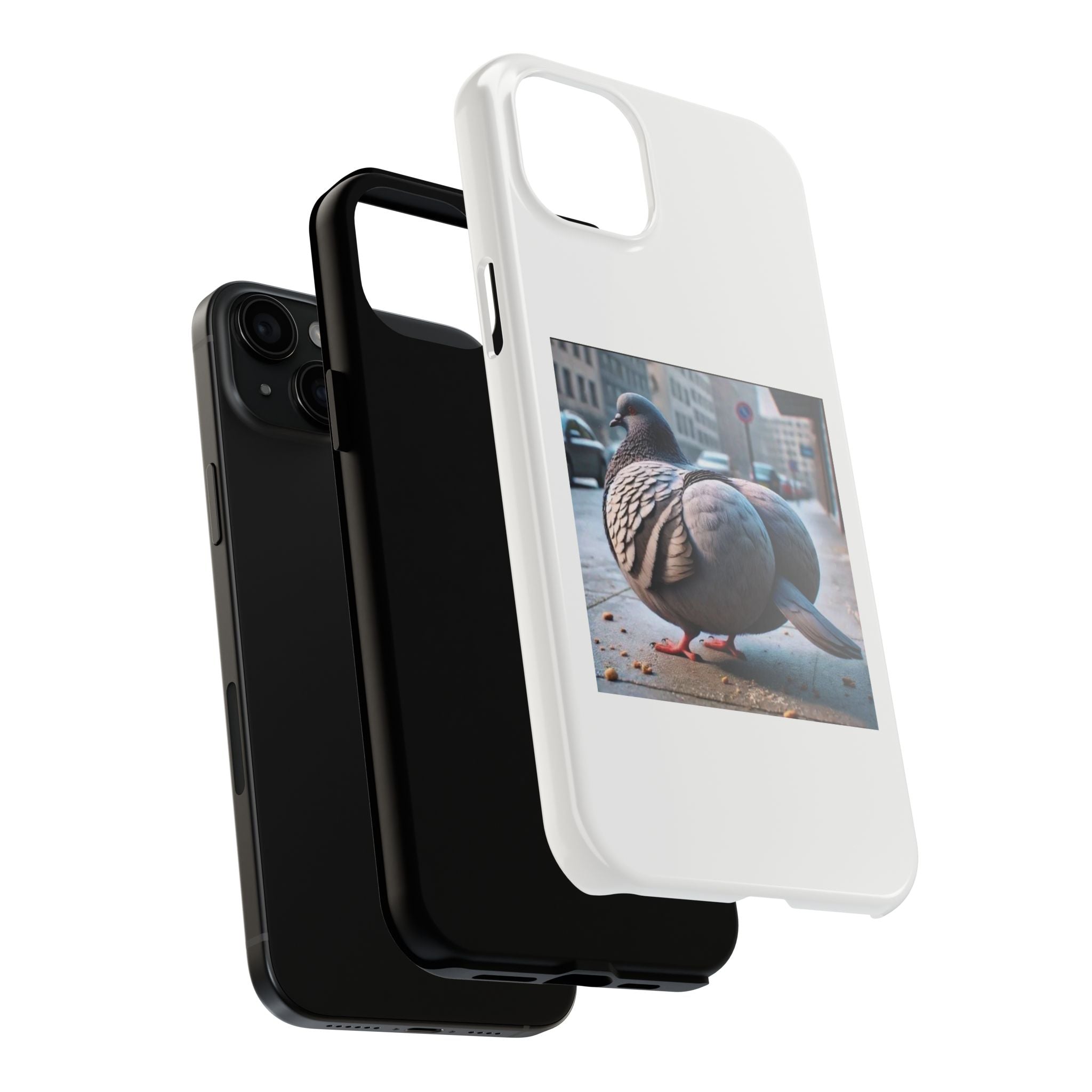 Bird With Fat Butt Phone Case - White