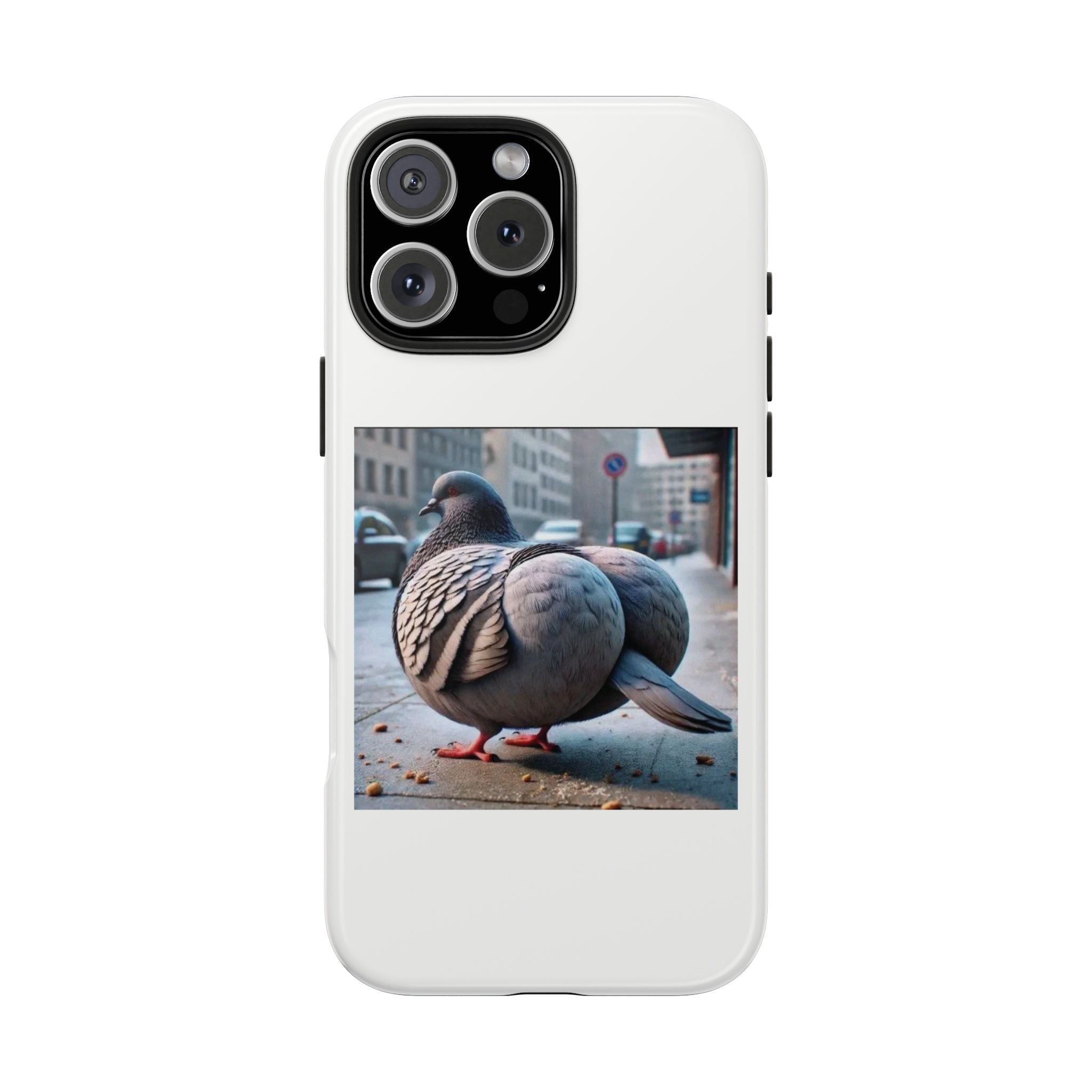 Bird With Fat Butt Phone Case - White