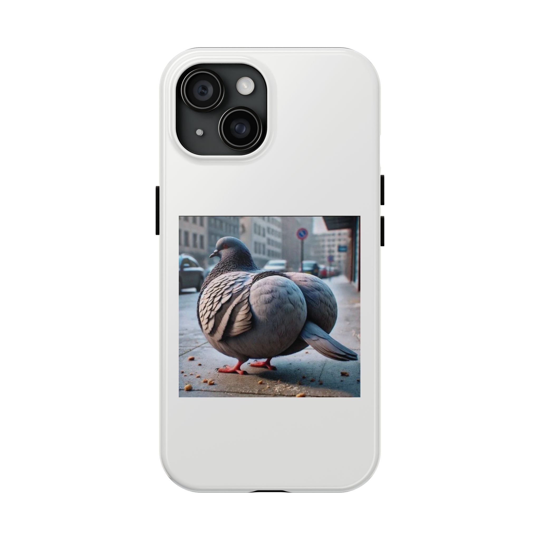 Bird With Fat Butt Phone Case - White